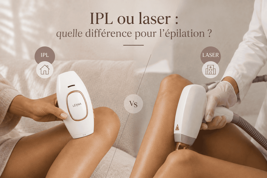 Comparaison entre épilation IPL à domicile et épilation laser