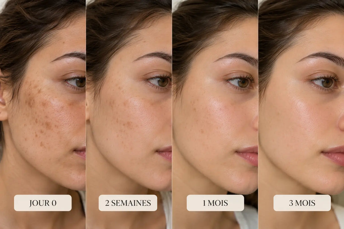 Combien de temps faut-il pour atténuer les taches du visage ?