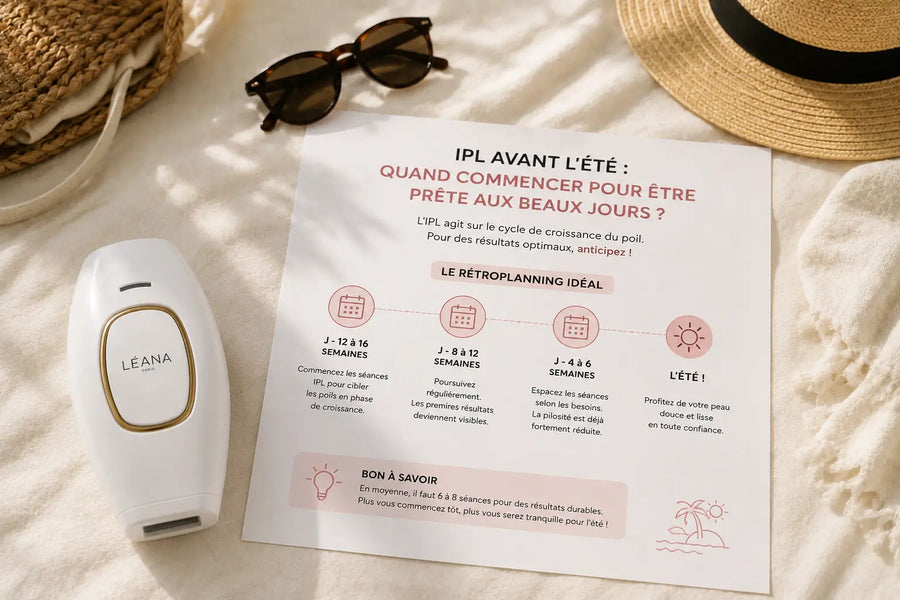 Planification d’un protocole IPL avant l’été et les vacances