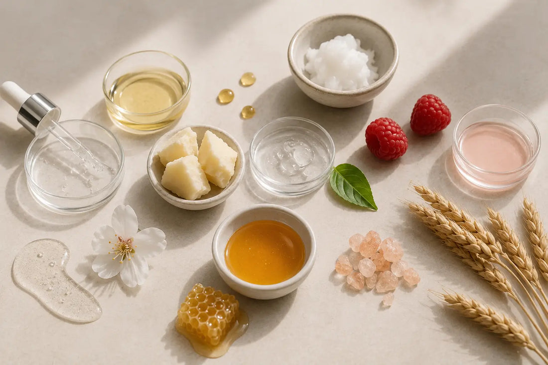 Les meilleurs ingrédients pour des lèvres hydratées et pulpeuses : acide hyaluronique, collagène, vitamine E
