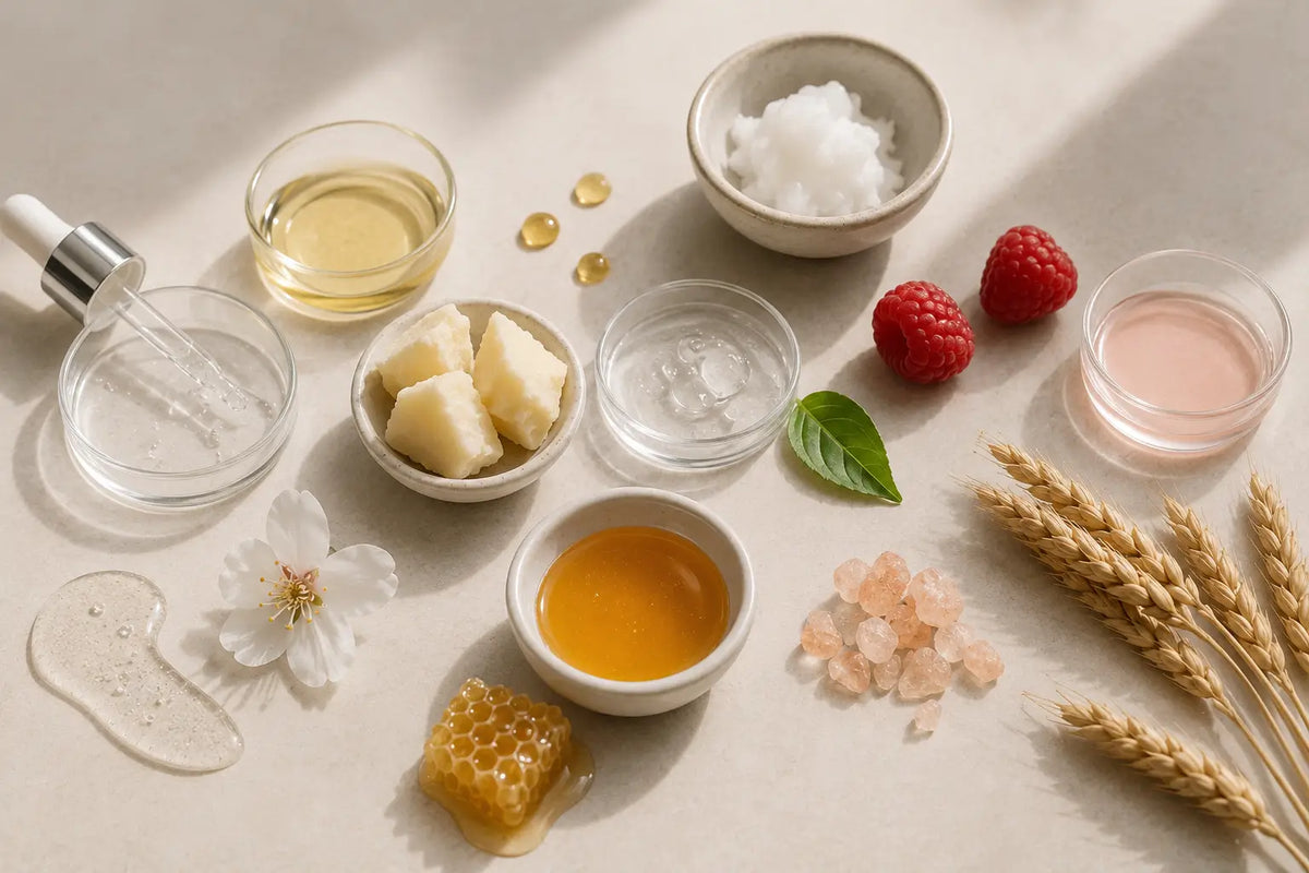 Les meilleurs ingrédients pour des lèvres hydratées et pulpeuses : acide hyaluronique, collagène, vitamine E