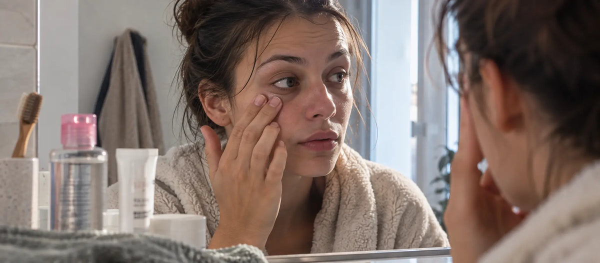 Soin du contour des yeux en hiver pour hydrater et apaiser le regard 