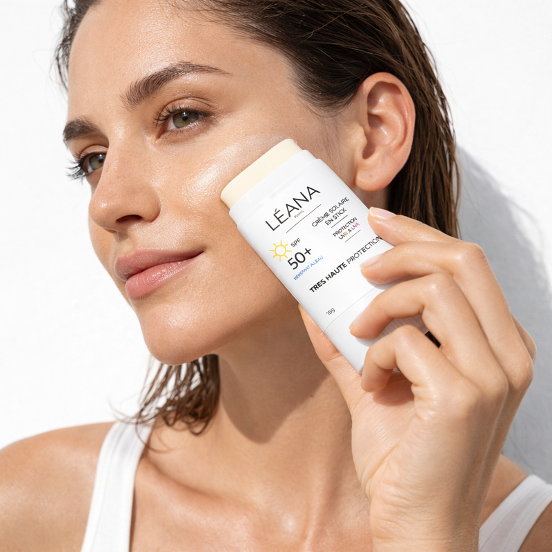 Stick Solaire SPF 50 – Haute Protection, Résistant à l'Eau