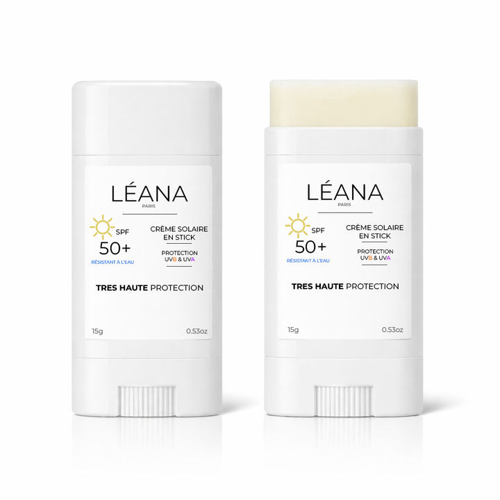 spf 50 tres haute protection uv creme solaire en stick leana paris