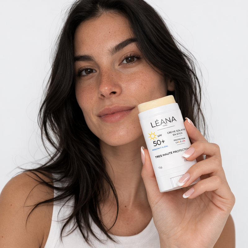 Stick Solaire SPF 50 – Haute Protection, Résistant à l'Eau