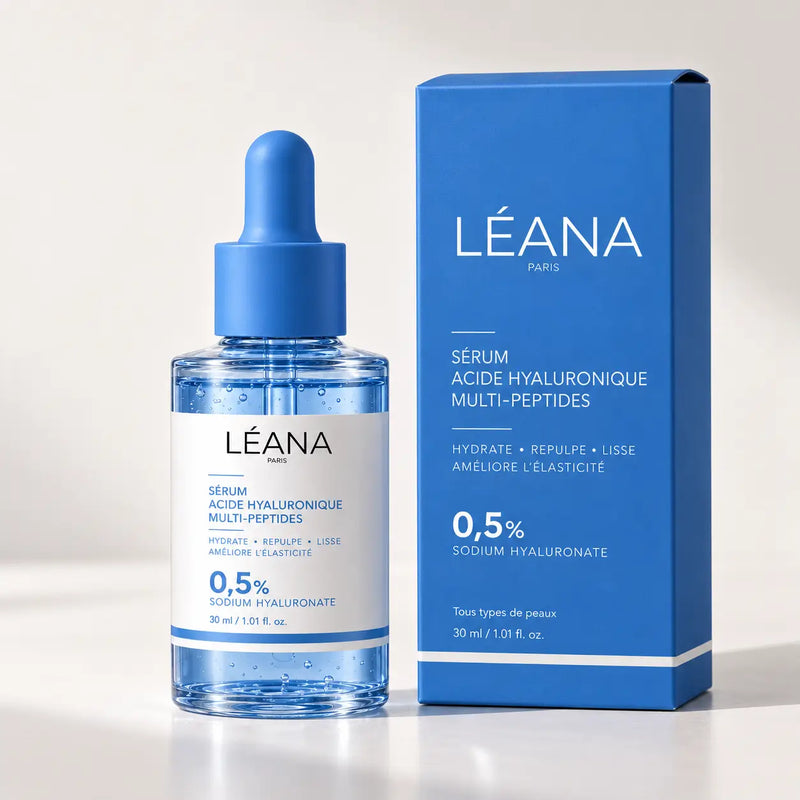 Sérum Hydratant à l'Hyaluronique 0,5% & Multi-Peptides – Léana Paris