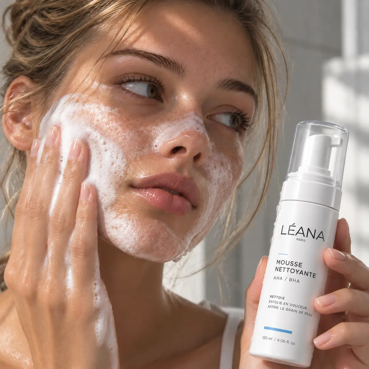 Mousse Nettoyante Exfoliante AHA / BHA - Léana