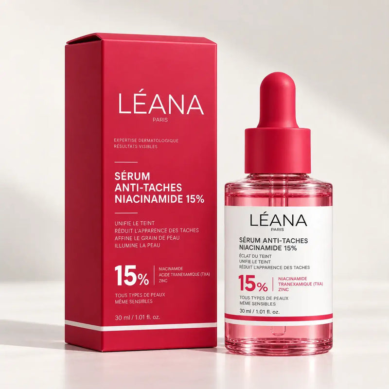 Sérum Anti-Taches Niacinamide 15% – Teint Uniforme | Léana Paris