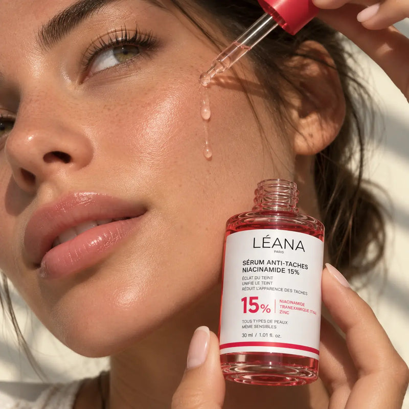 Sérum Anti-Taches Niacinamide 15% – Teint Uniforme | Léana Paris