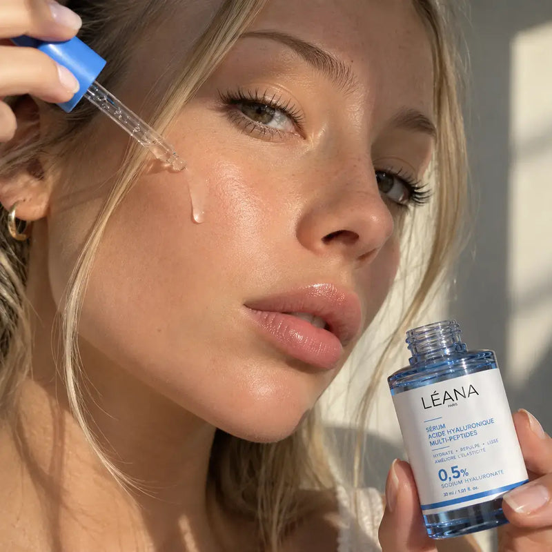 Sérum Hydratant à l'Hyaluronique 0,5% & Multi-Peptides – Léana Paris